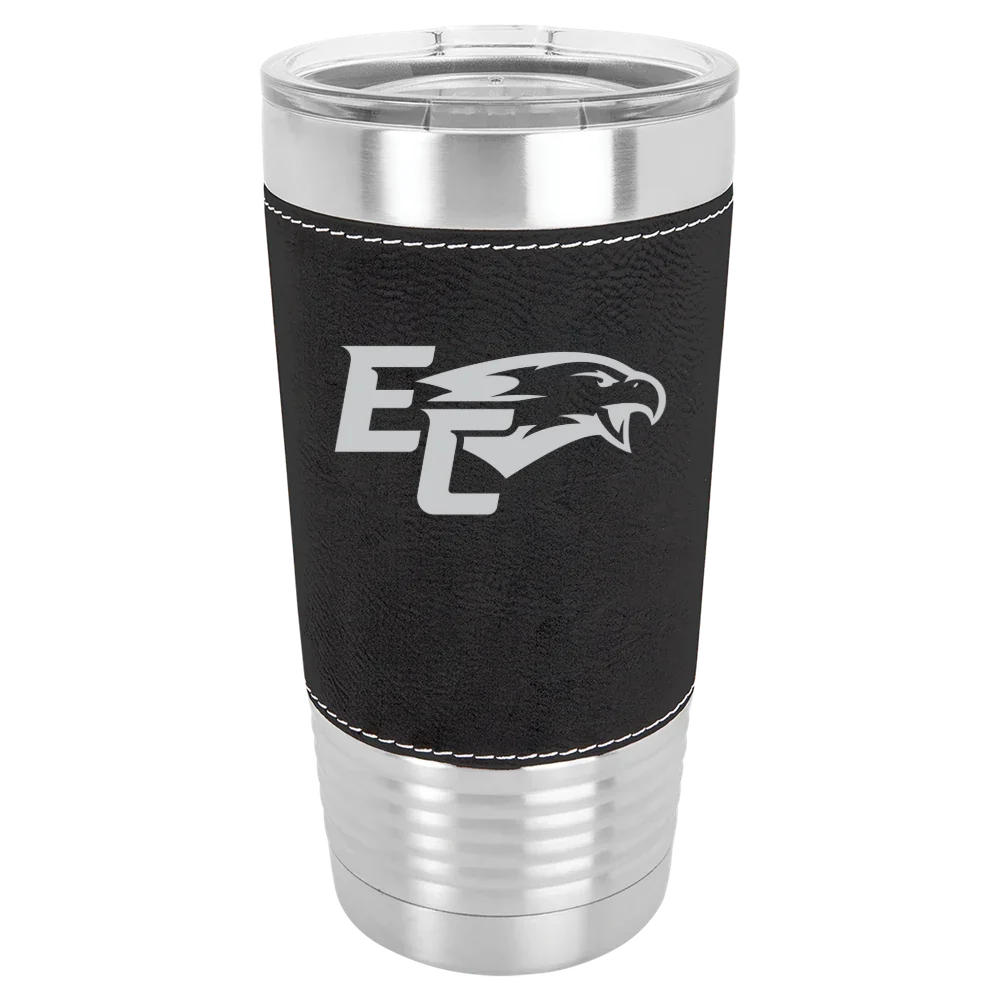 Elmira College Polar Camel 20 oz. Leatherette Grip Tumbler with Standard Lid