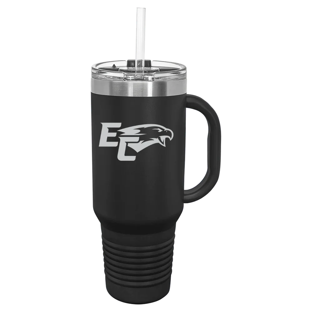 Elmira College Polar Camel 40 oz. Travel Mug with Snap Lid & Straw