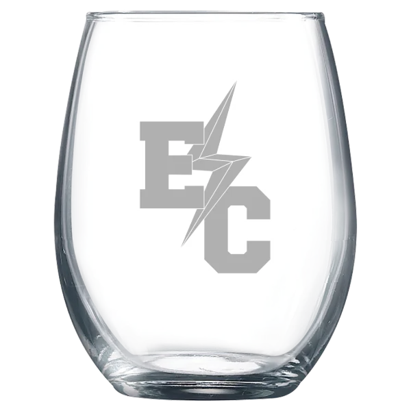 Elms College Polar Camel 9 oz. Stemless Wine Glass