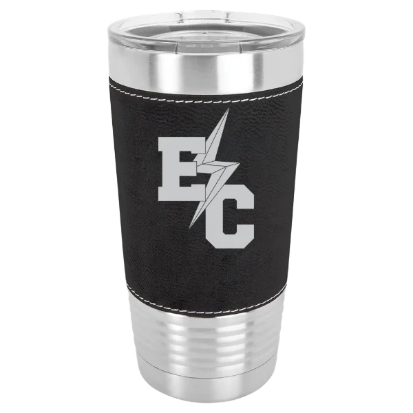 Elms College Polar Camel 20 oz. Leatherette Grip Tumbler with Standard Lid