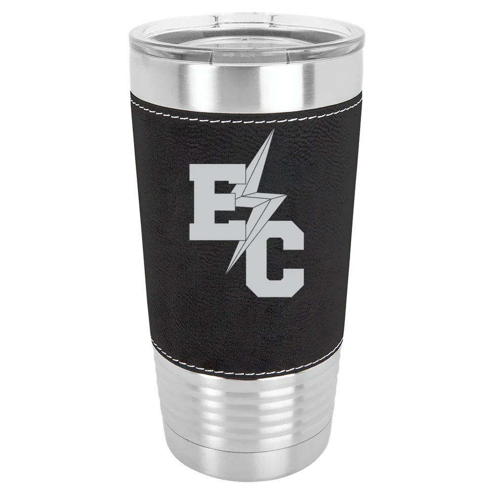 Elms College Polar Camel 20 oz. Leatherette Grip Tumbler with Standard Lid