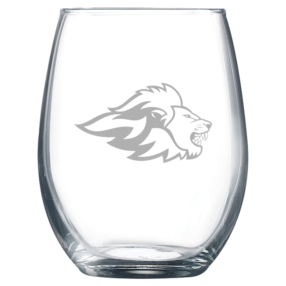 Emerson College Polar Camel 9 oz. Stemless Wine Glass
