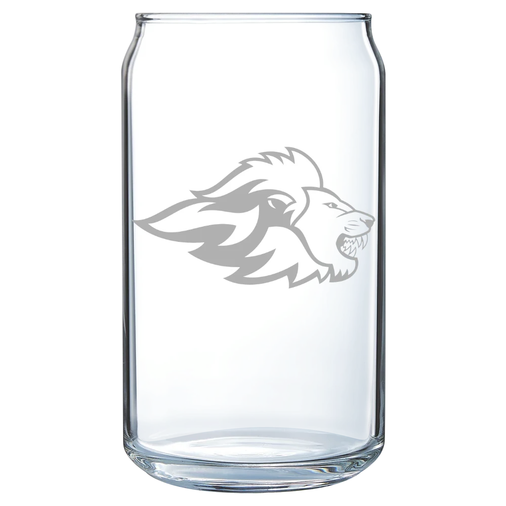 Emerson College Polar Camel 16 oz. Can Glass