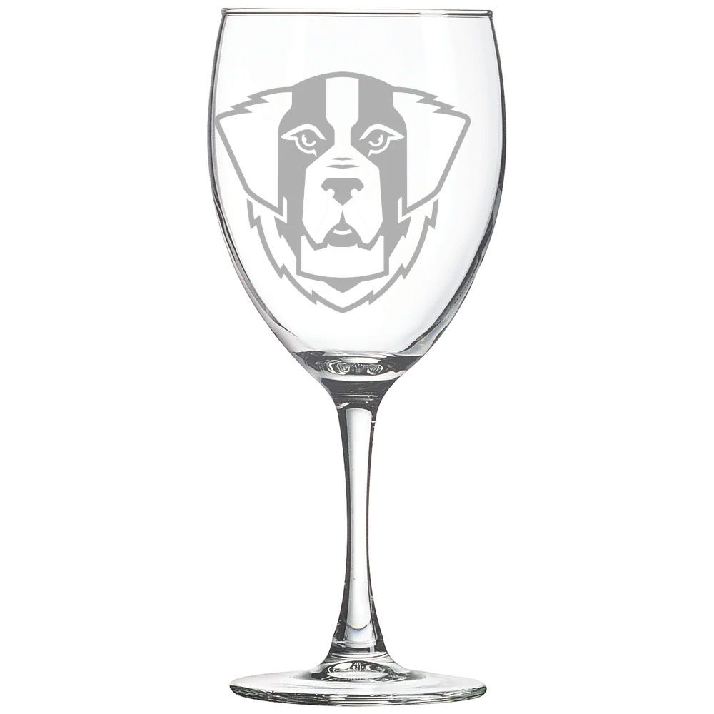 Emmanuel College (Massachusetts) Polar Camel 10 1/2 oz. Wine Glass