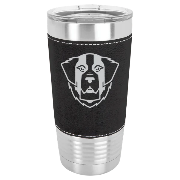 Emmanuel College (Massachusetts) Polar Camel 20 oz. Leatherette Grip Tumbler with Standard Lid