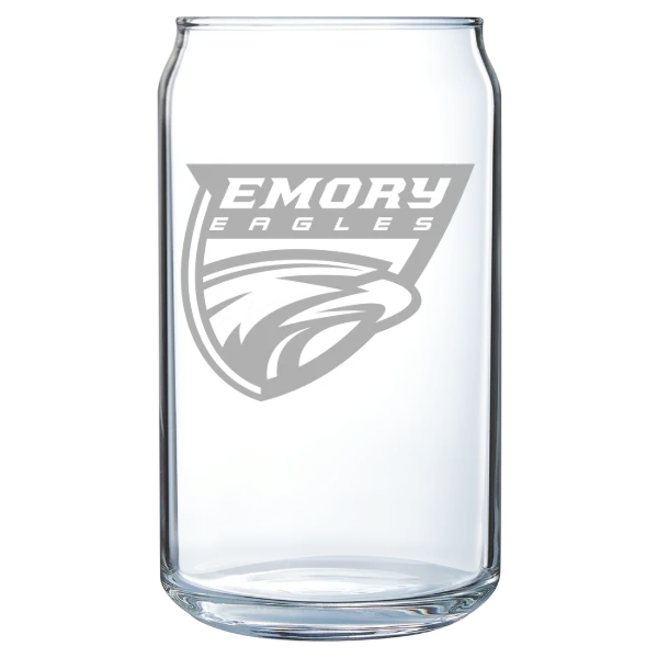 Emory University Polar Camel 16 oz. Can Glass