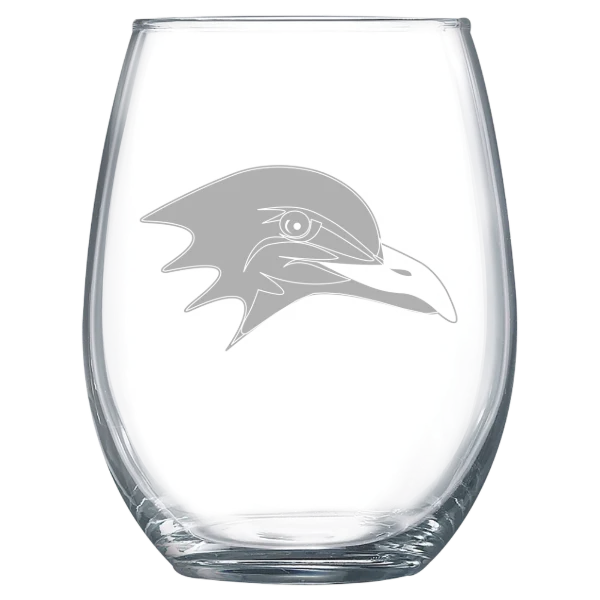 Endicott College Polar Camel 15 oz. Stemless Wine Glass