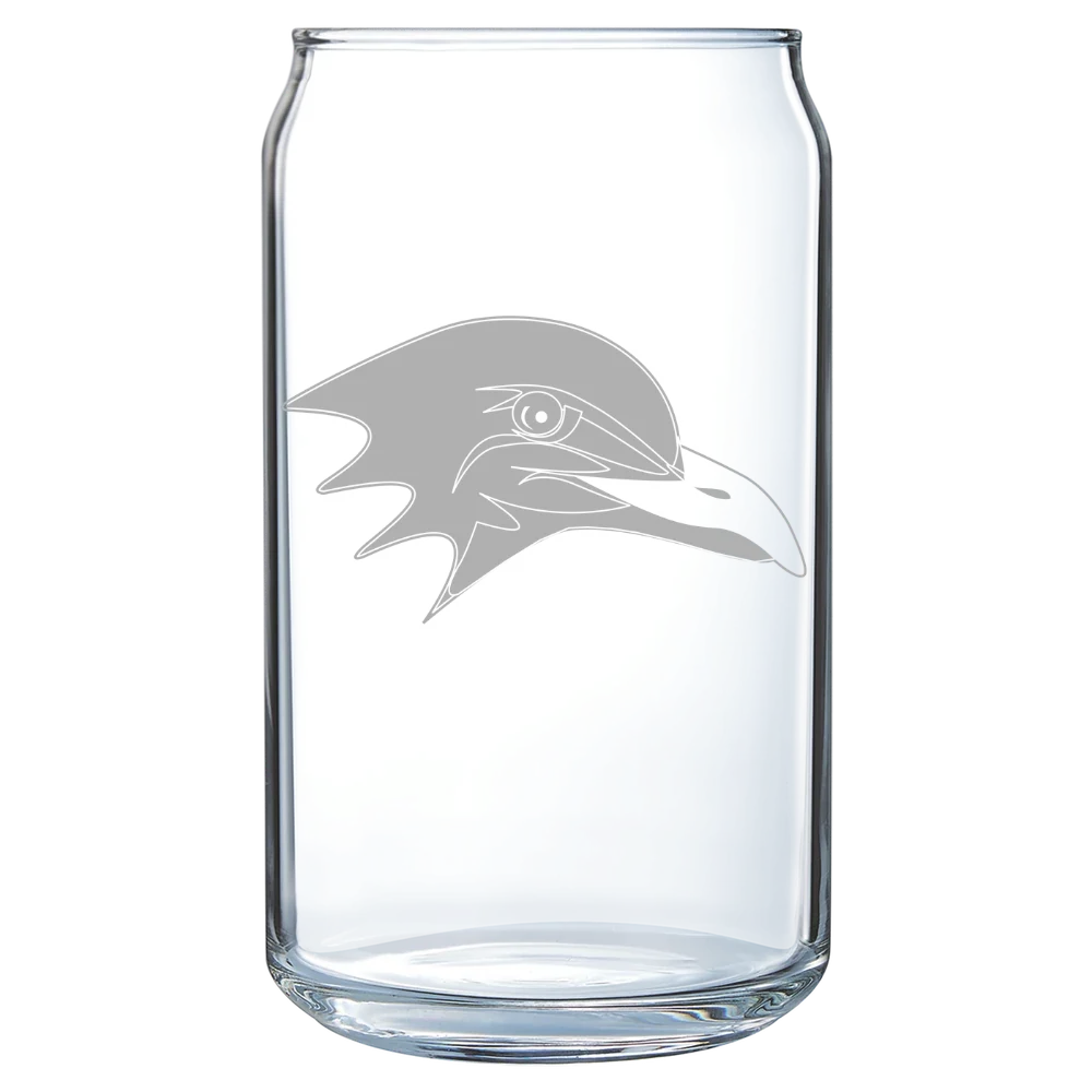Endicott College Polar Camel 16 oz. Can Glass