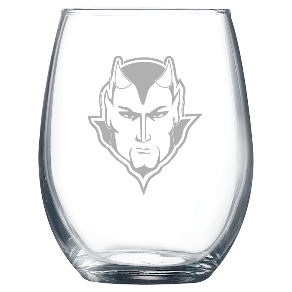 Eureka College Polar Camel 9 oz. Stemless Wine Glass
