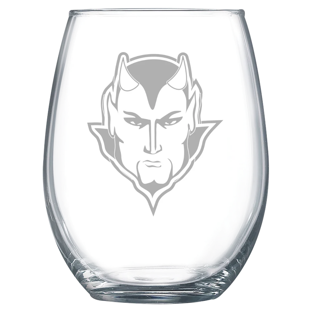 Eureka College Polar Camel 15 oz. Stemless Wine Glass