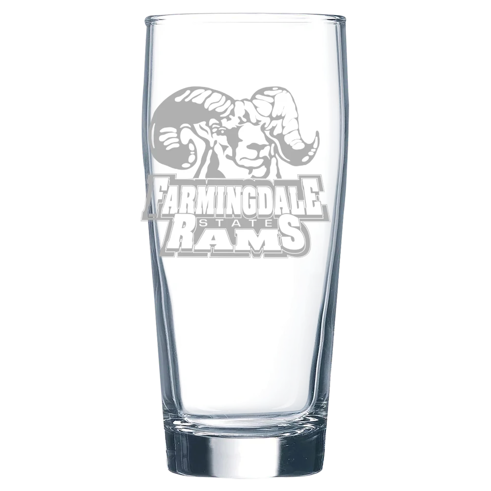 Farmingdale State College Polar Camel 16 oz. Willi Becher Beer Glass