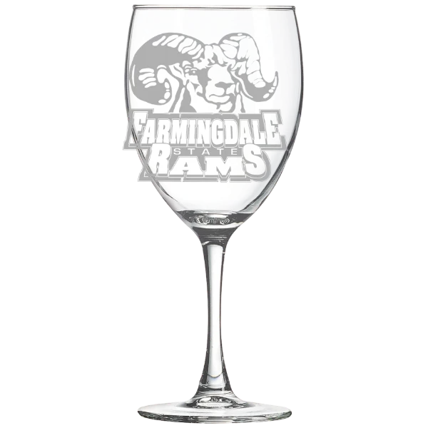 Farmingdale State College Polar Camel 10 1/2 oz. Wine Glass