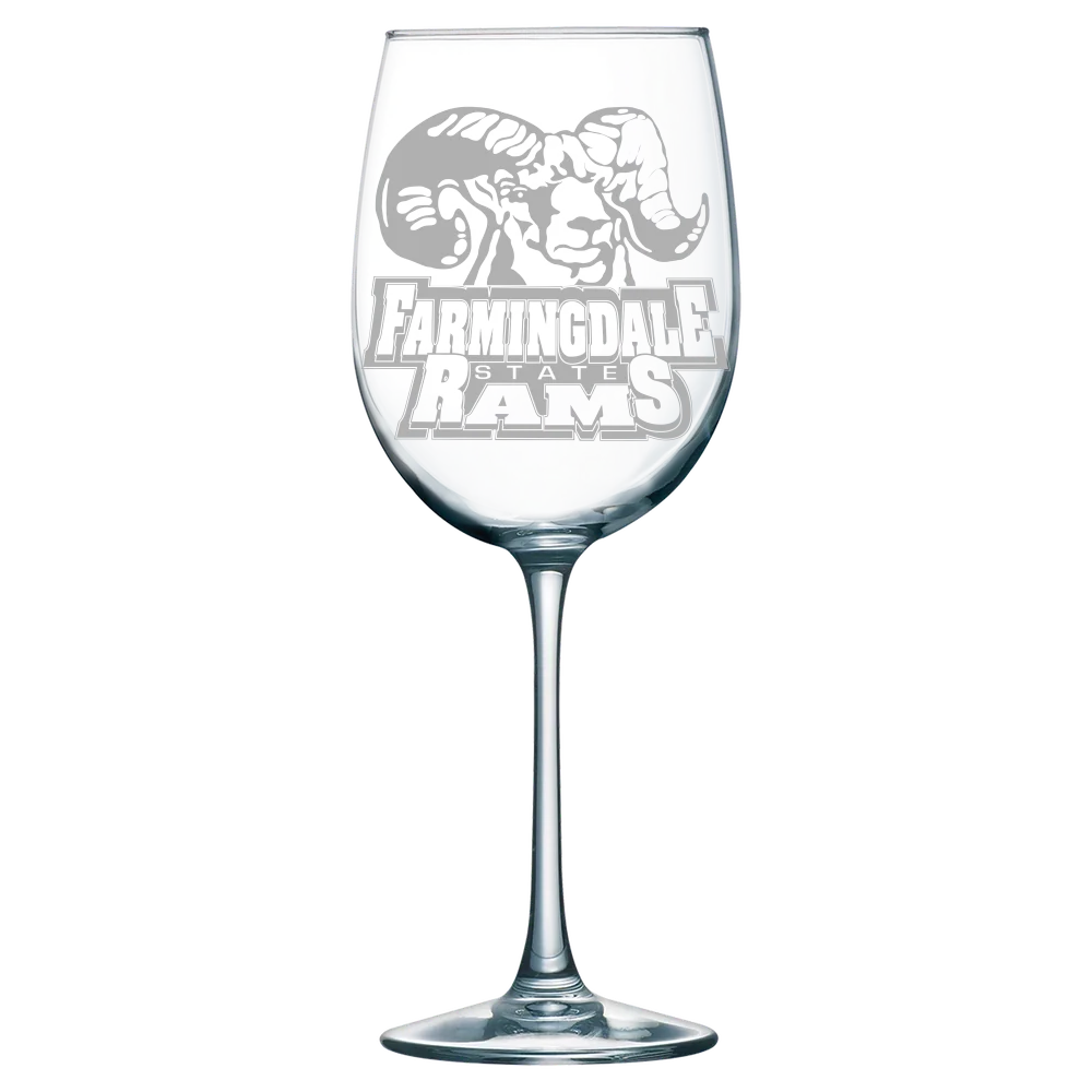 Farmingdale State College Polar Camel 19 oz. Wine Glass