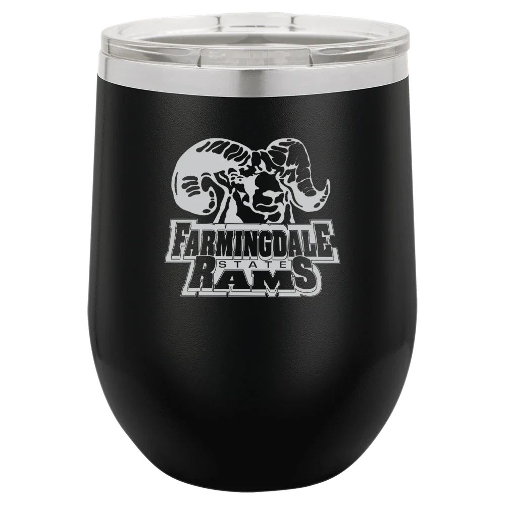 Farmingdale State College Polar Camel 12 oz. Stemless Wine Tumbler