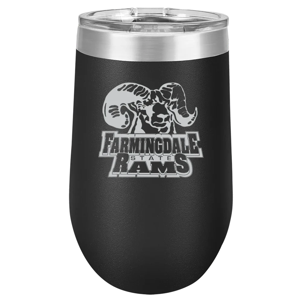 Farmingdale State College Polar Camel 16 oz. Stemless Wine Tumbler