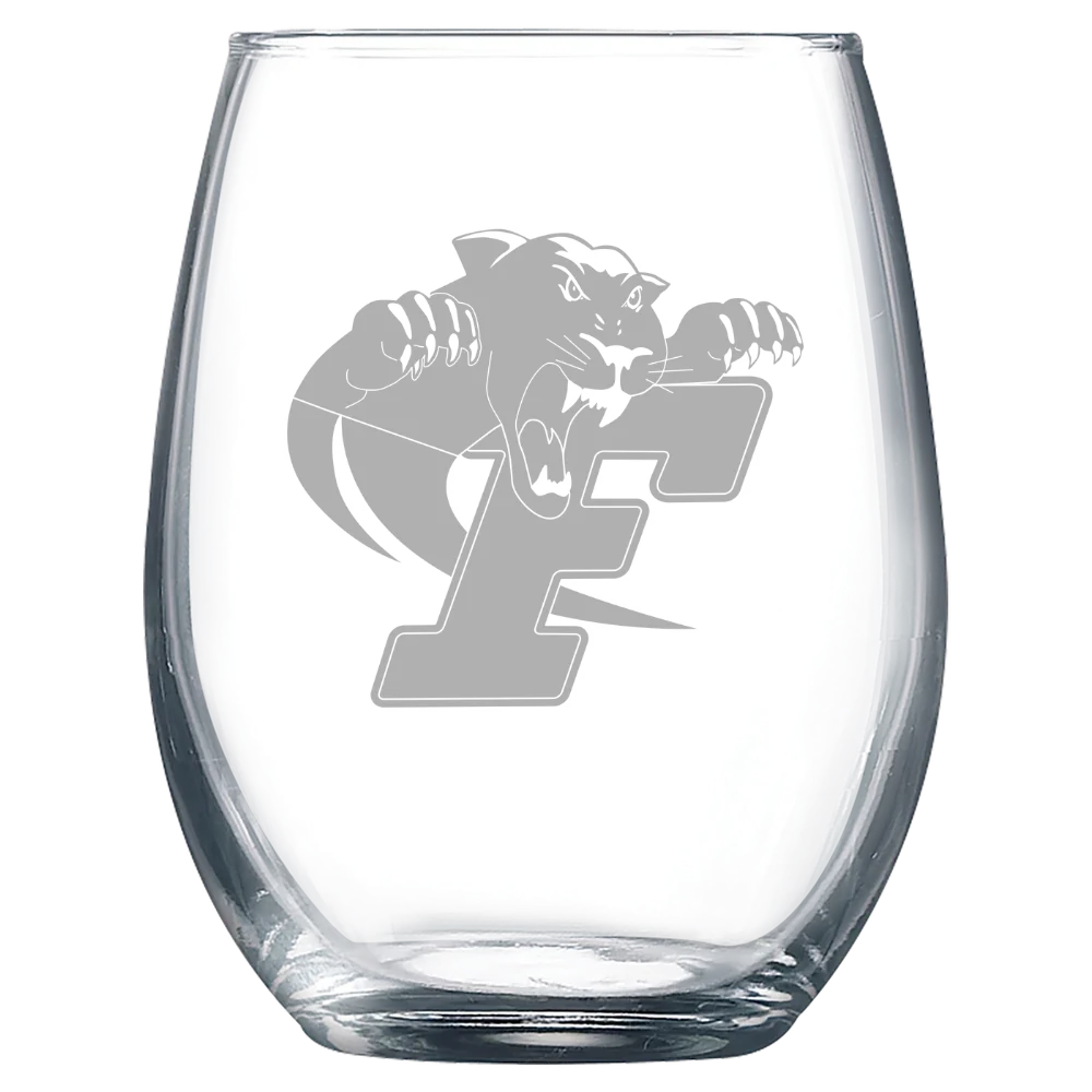 Ferrum College Polar Camel 9 oz. Stemless Wine Glass