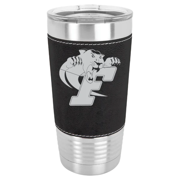 Ferrum College Polar Camel 20 oz. Leatherette Grip Tumbler with Standard Lid