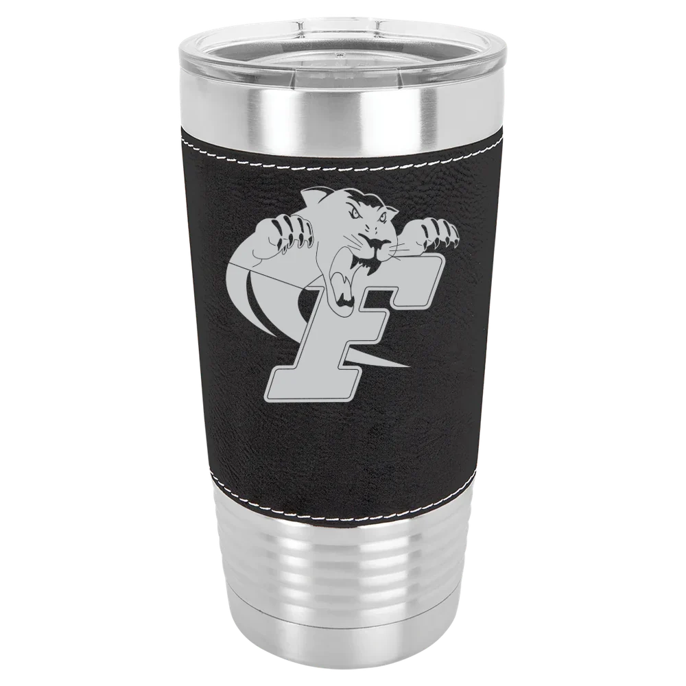 Ferrum College Polar Camel 20 oz. Leatherette Grip Tumbler with Standard Lid