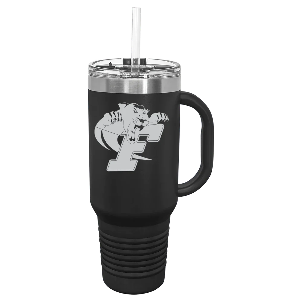 Ferrum College Polar Camel 40 oz. Travel Mug with Snap Lid & Straw