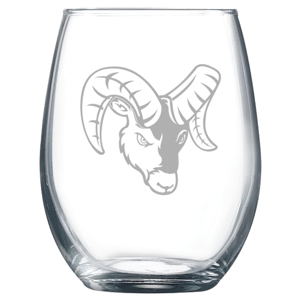 Framingham State University Polar Camel 9 oz. Stemless Wine Glass