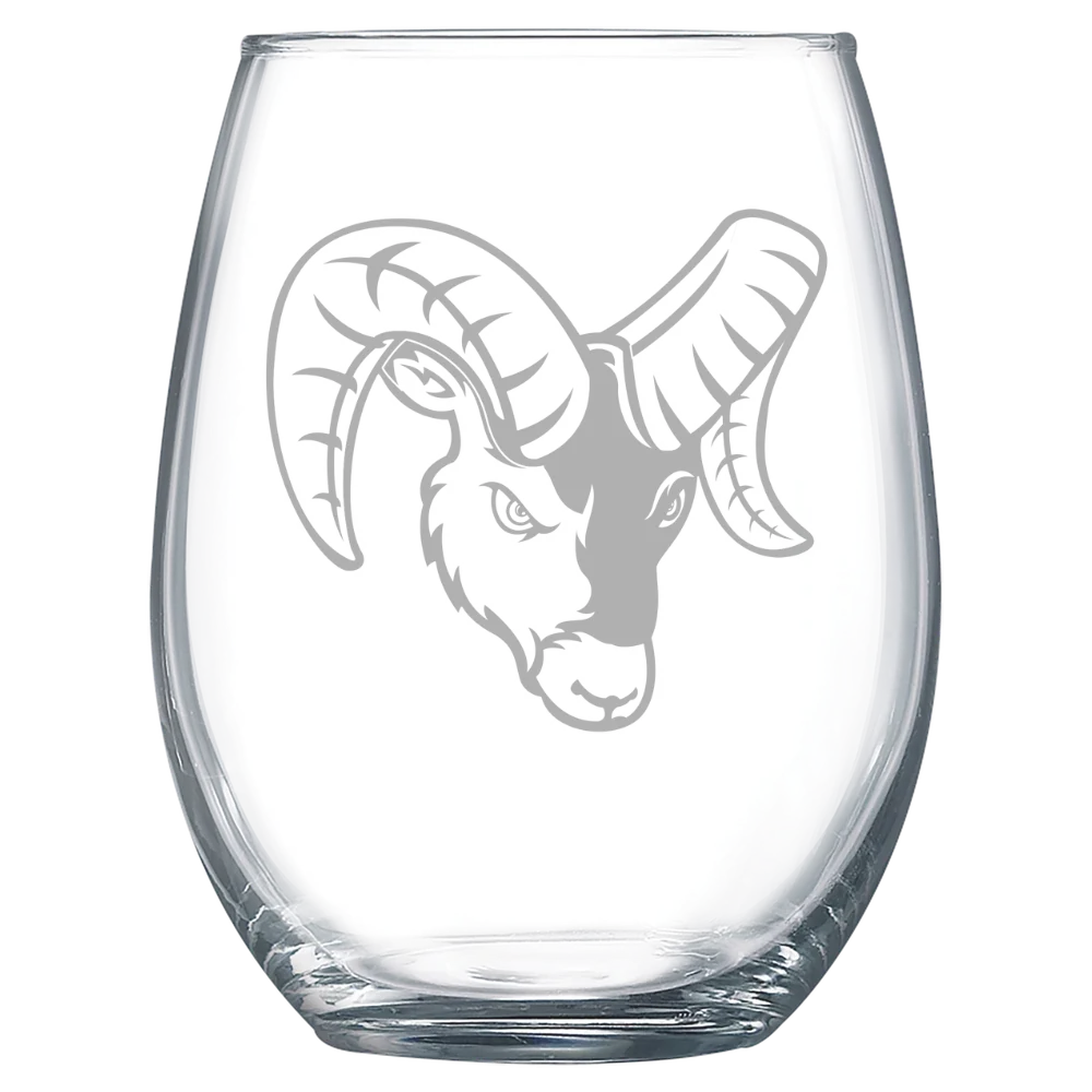 Framingham State University Polar Camel 15 oz. Stemless Wine Glass