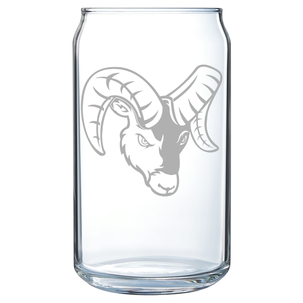 Framingham State University Polar Camel 16 oz. Can Glass