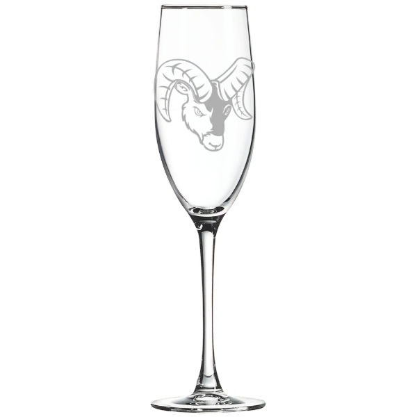 Framingham State University Polar Camel 8 oz. Champagne Flute
