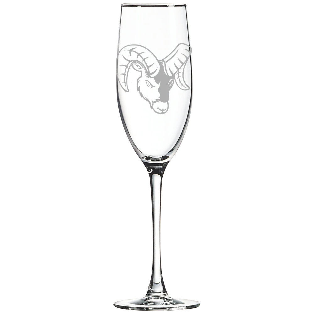 Framingham State University Polar Camel 8 oz. Champagne Flute