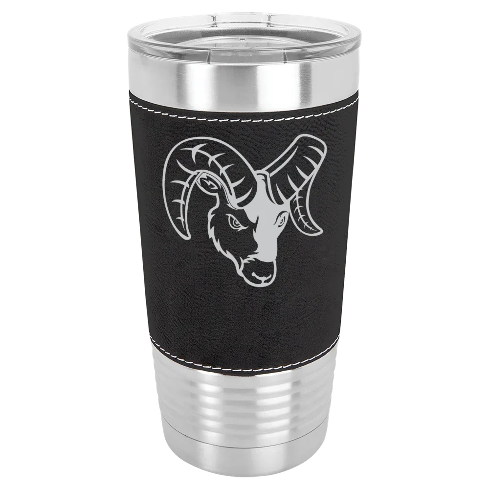 Framingham State University Polar Camel 20 oz. Leatherette Grip Tumbler with Standard Lid