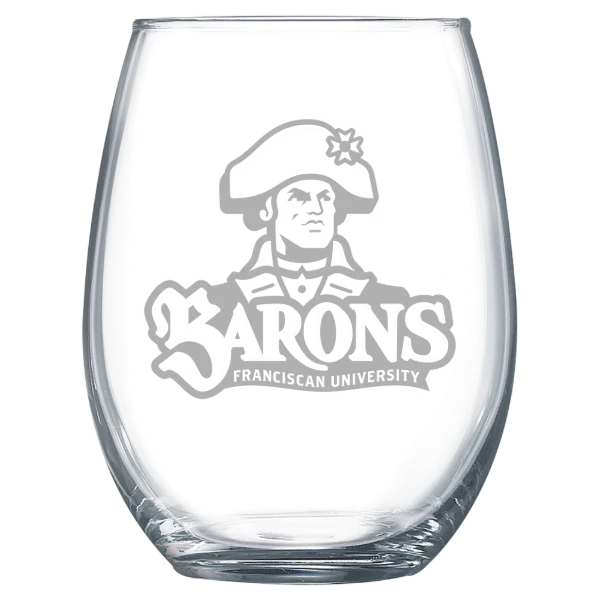 Franciscan University of Steubenville Polar Camel 15 oz. Stemless Wine Glass