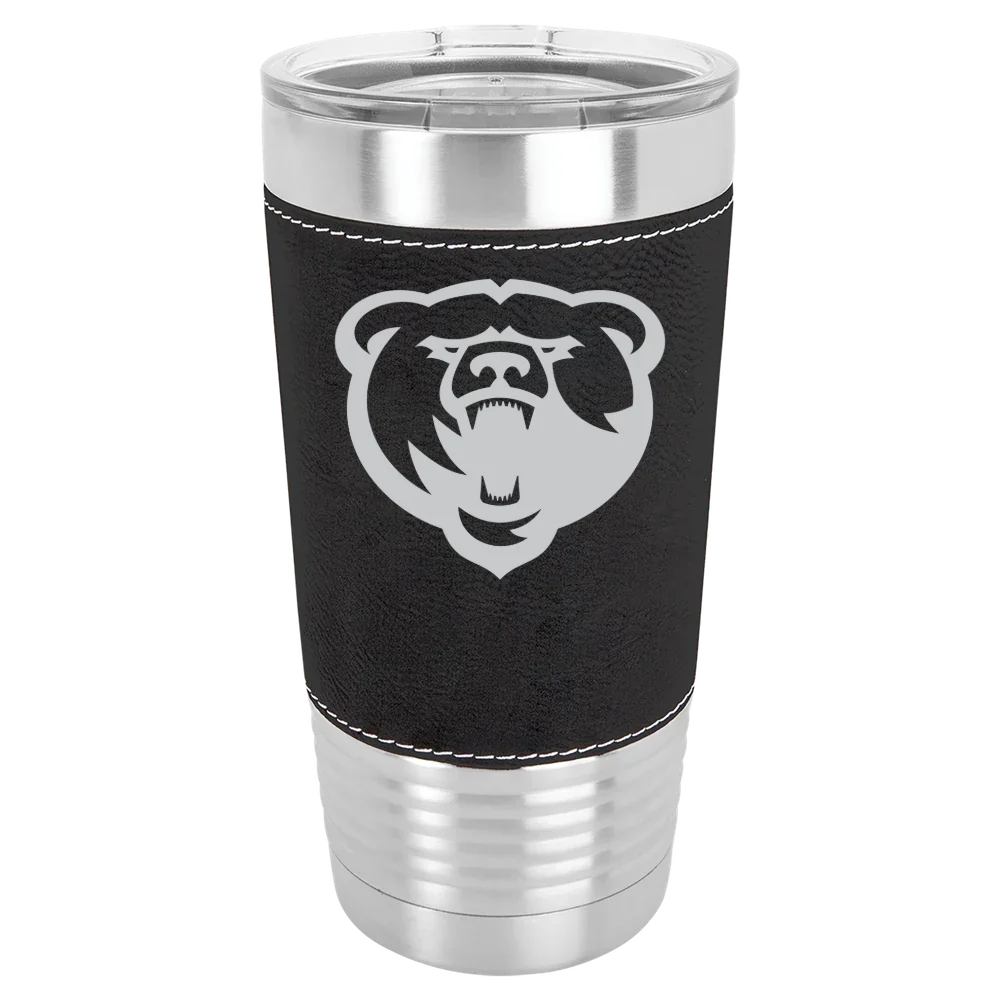 Franklin College Polar Camel 20 oz. Leatherette Grip Tumbler with Standard Lid