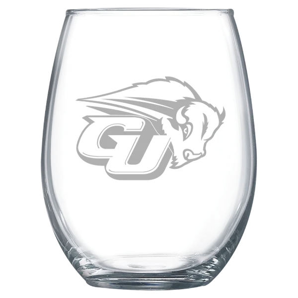 Gallaudet University Polar Camel 15 oz. Stemless Wine Glass