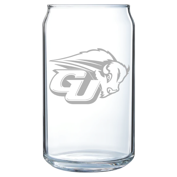 Gallaudet University Polar Camel 16 oz. Can Glass