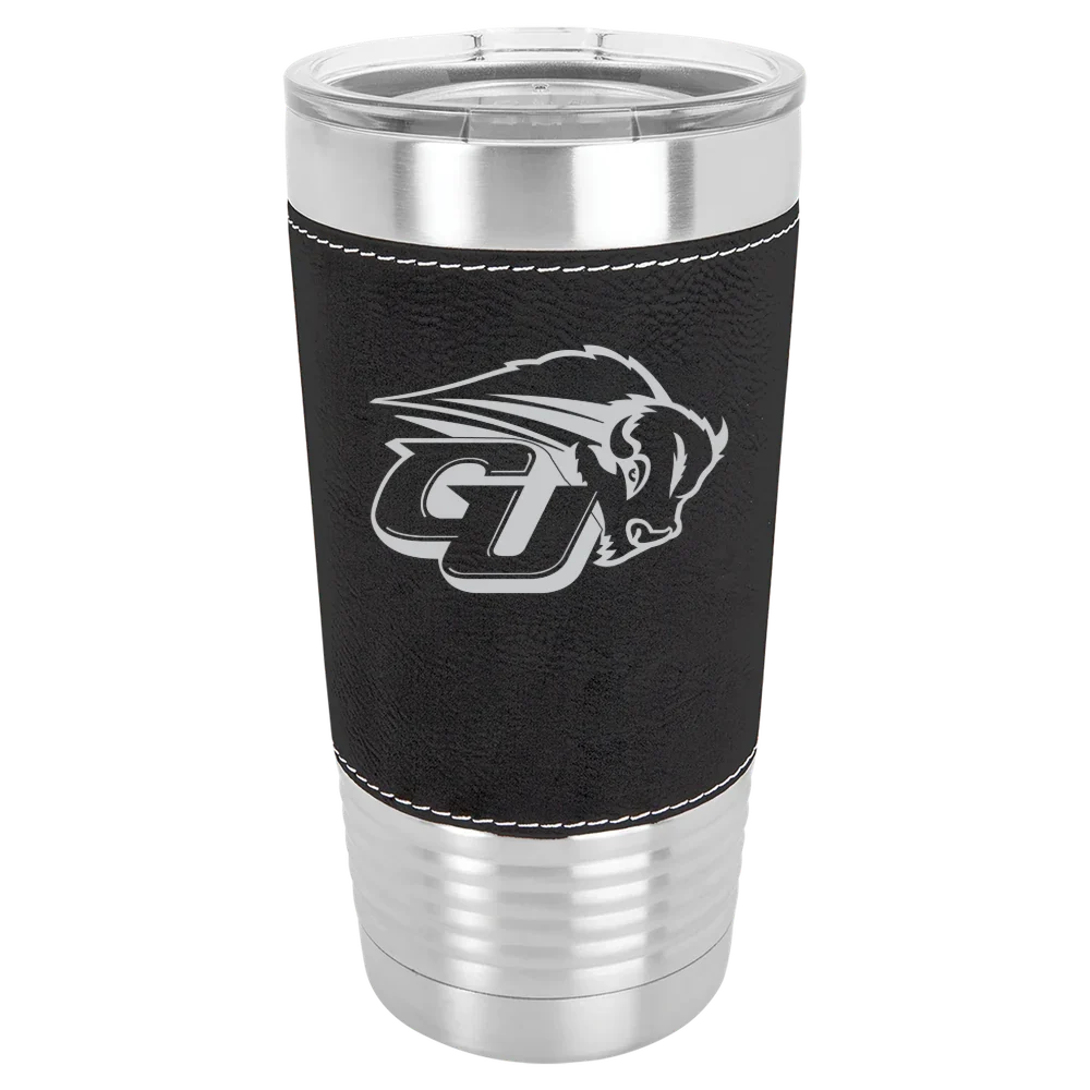 Gallaudet University Polar Camel 20 oz. Leatherette Grip Tumbler with Standard Lid