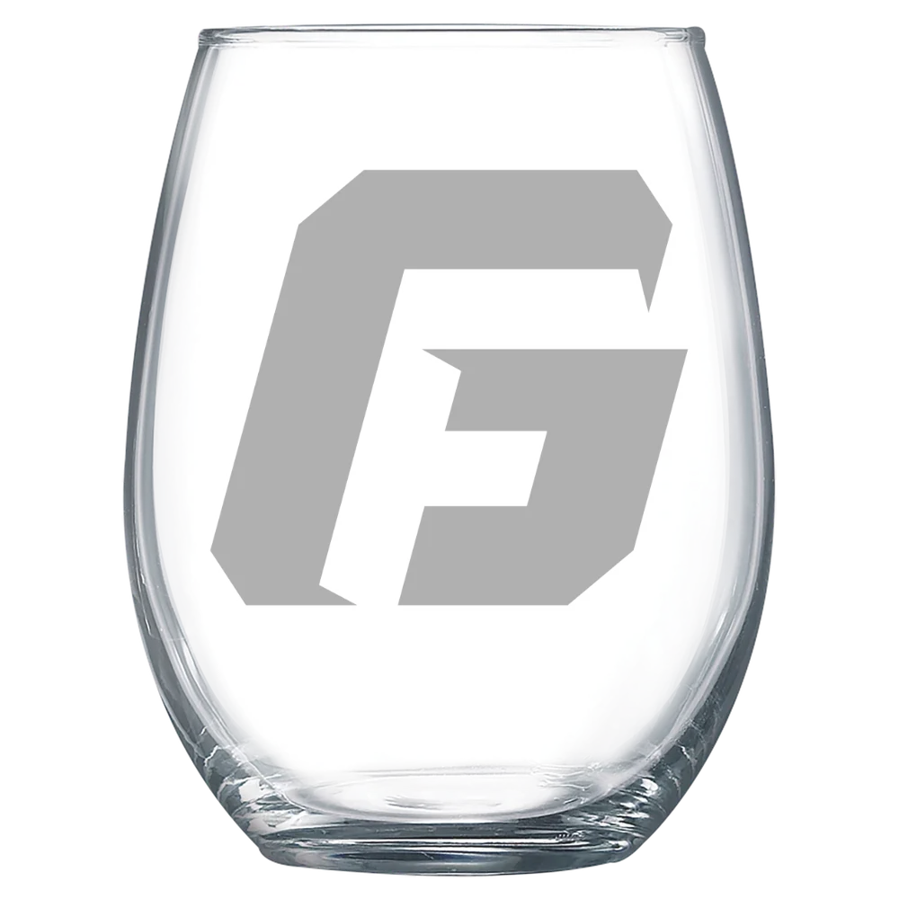 George Fox University Polar Camel 15 oz. Stemless Wine Glass