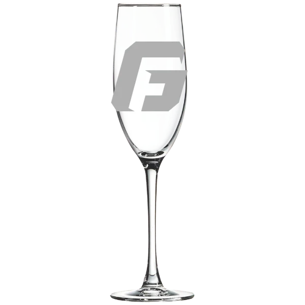 George Fox University Polar Camel 8 oz. Champagne Flute
