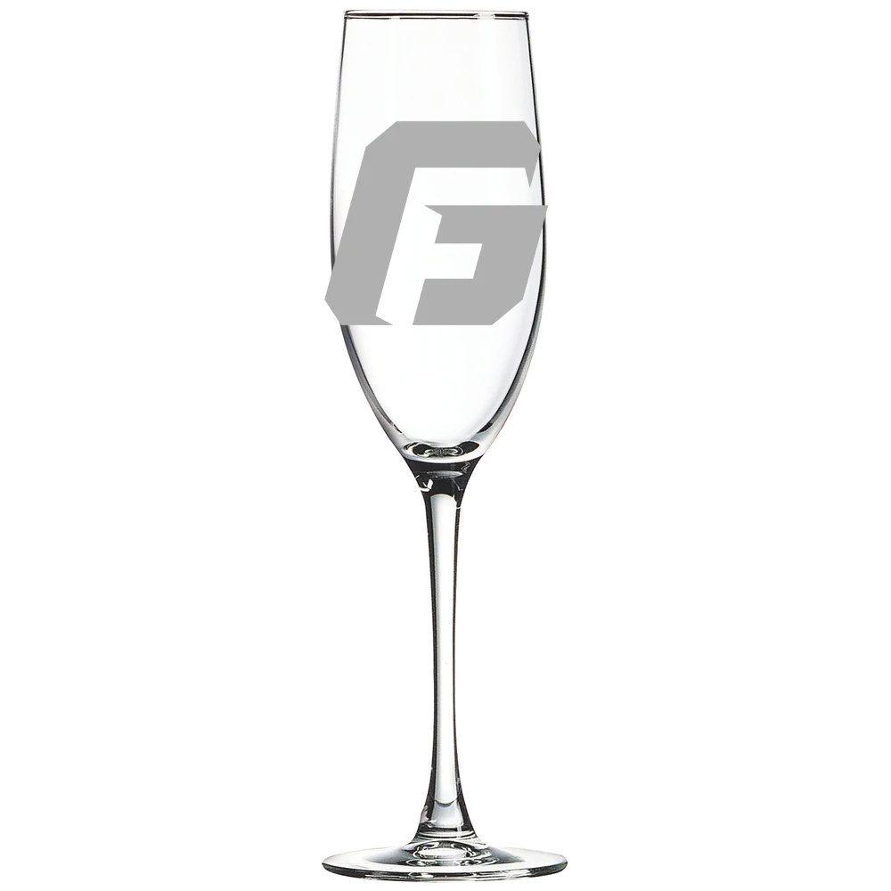 George Fox University Polar Camel 8 oz. Champagne Flute