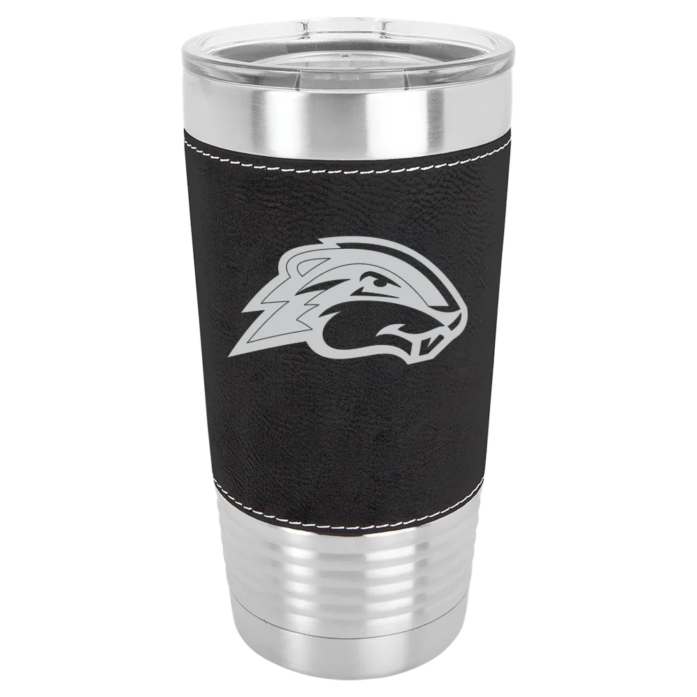 Goucher College Polar Camel 20 oz. Leatherette Grip Tumbler with Standard Lid