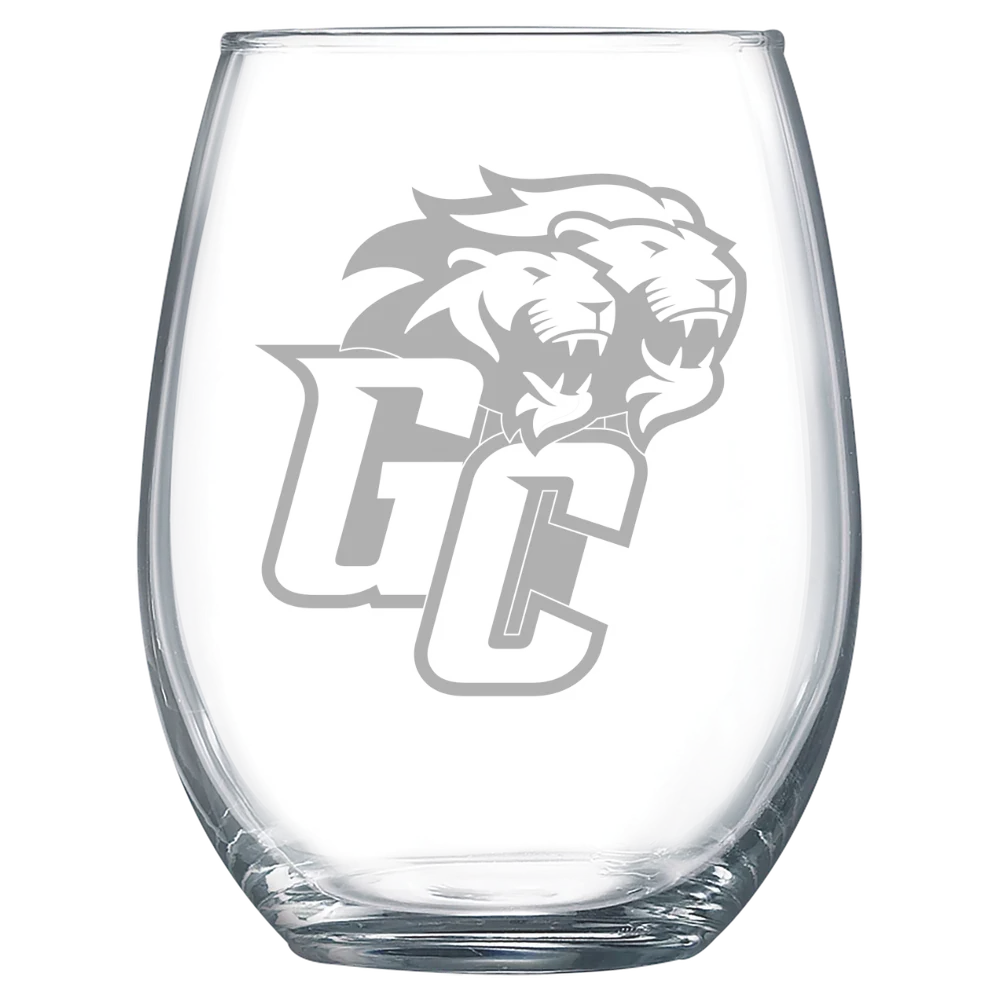 Greensboro College Polar Camel 15 oz. Stemless Wine Glass