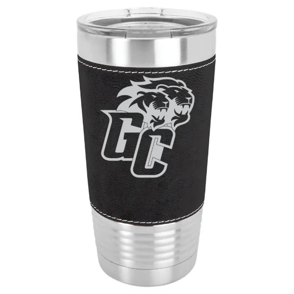 Greensboro College Polar Camel 20 oz. Leatherette Grip Tumbler with Standard Lid