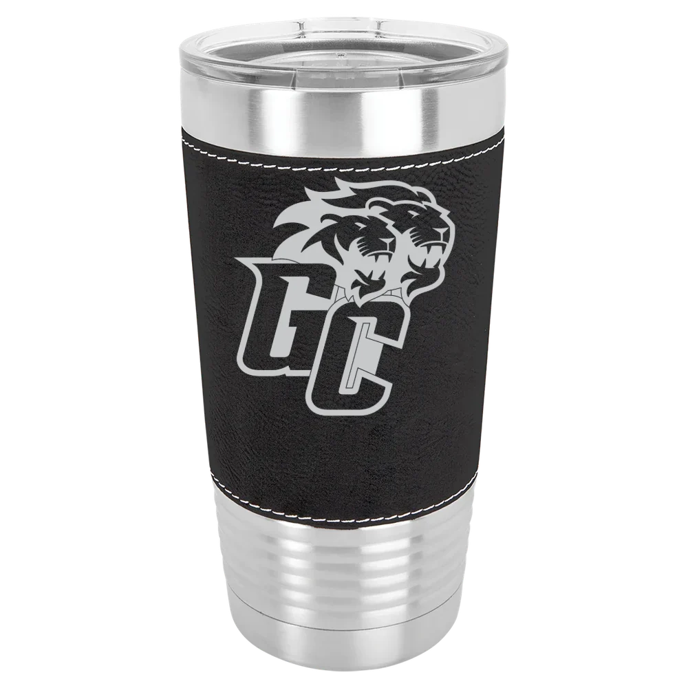 Greensboro College Polar Camel 20 oz. Leatherette Grip Tumbler with Standard Lid