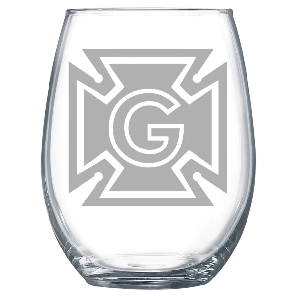 Grinnell College Polar Camel 15 oz. Stemless Wine Glass