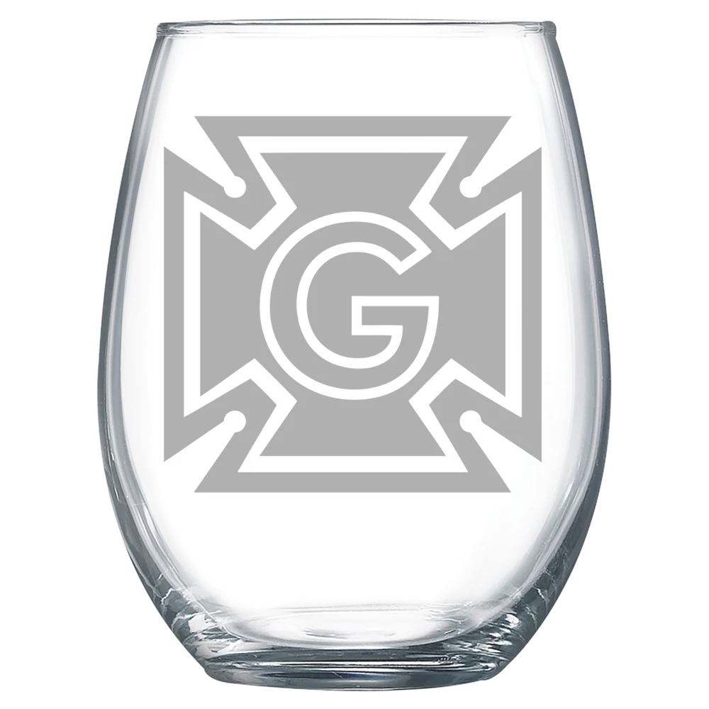 Grinnell College Polar Camel 15 oz. Stemless Wine Glass