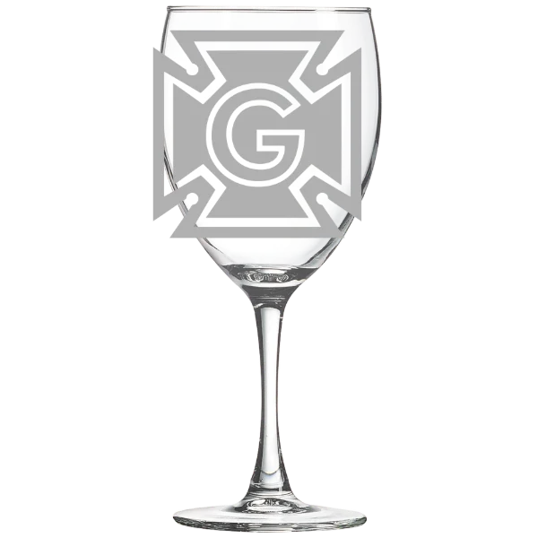 Grinnell College Polar Camel 10 1/2 oz. Wine Glass