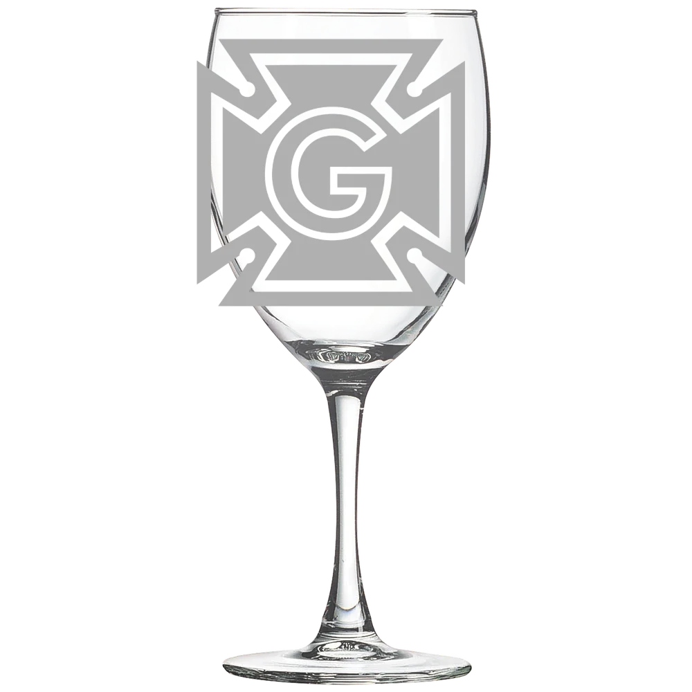 Grinnell College Polar Camel 10 1/2 oz. Wine Glass