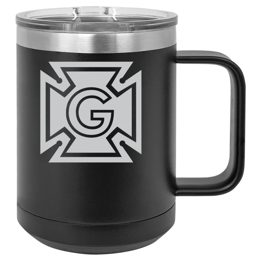 Grinnell College Polar Camel 15 oz. Mug with Slider Lid