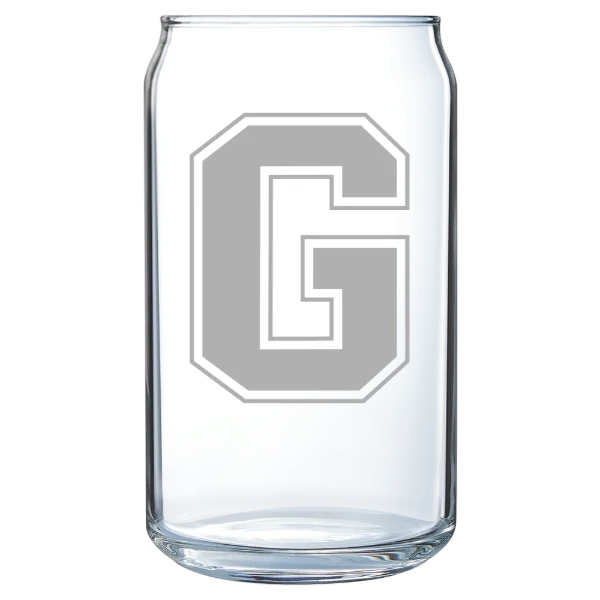 Grove City College Polar Camel 16 oz. Can Glass
