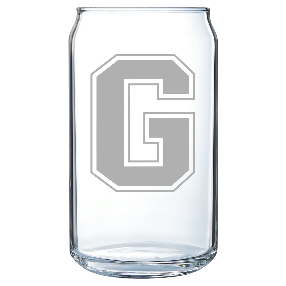 Grove City College Polar Camel 16 oz. Can Glass
