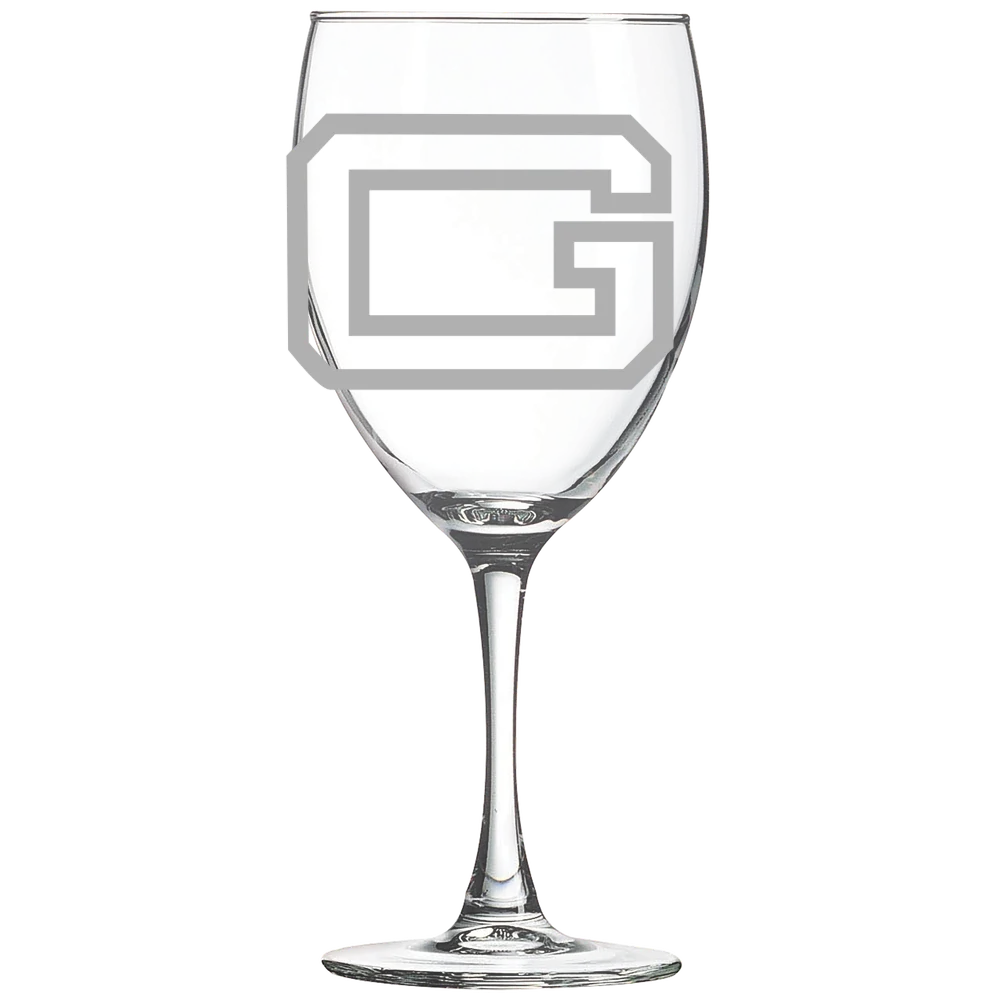 Guilford College Polar Camel 10 1/2 oz. Wine Glass