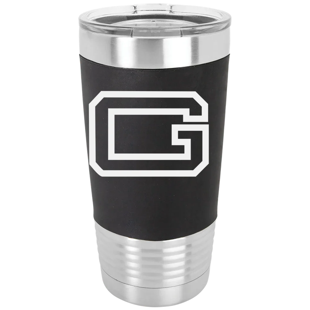 Guilford College Polar Camel 20 oz. Silicone Grip Tumbler with Standard Lid